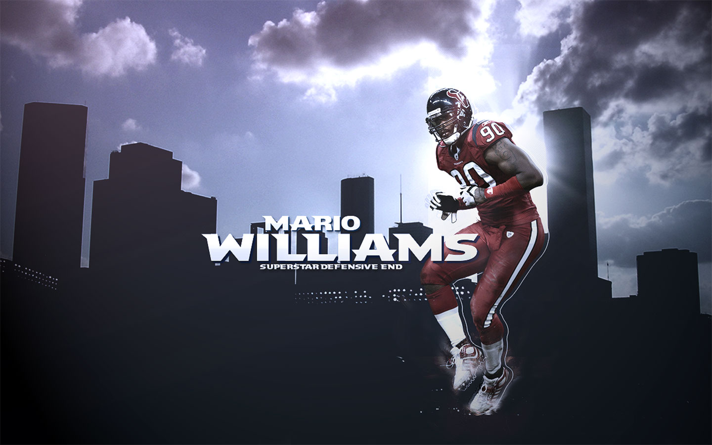 Mario Williams Houston Texans Widescreen Wallpaper - Mario Williams - HD Wallpaper 