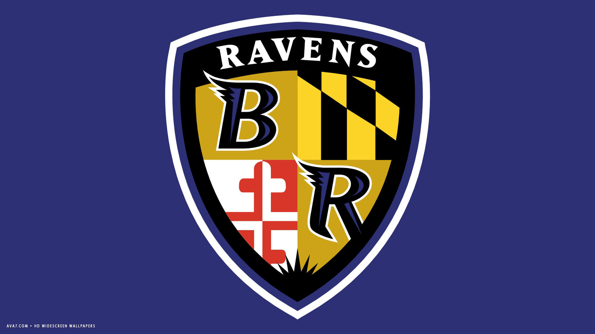 Baltimore Ravens Nfl Football Team Hd Widescreen Wallpaper - Baltimore Ravens Shield Logo - HD Wallpaper 