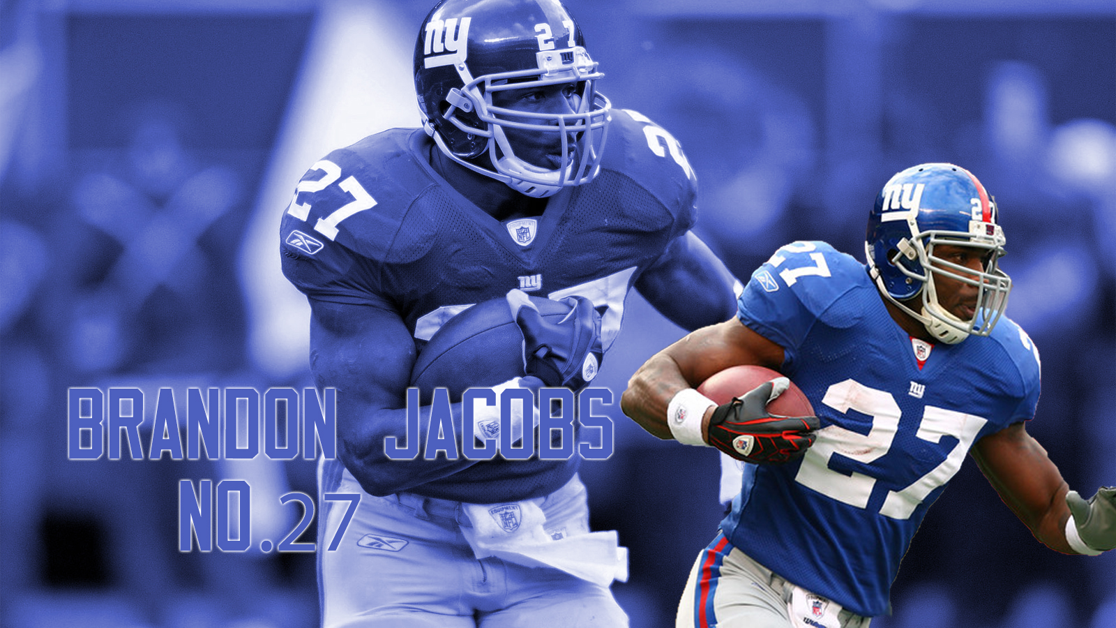 Check This Out Our New New York Giants Wallpaper Wallpaper - Brandon Jacobs - HD Wallpaper 
