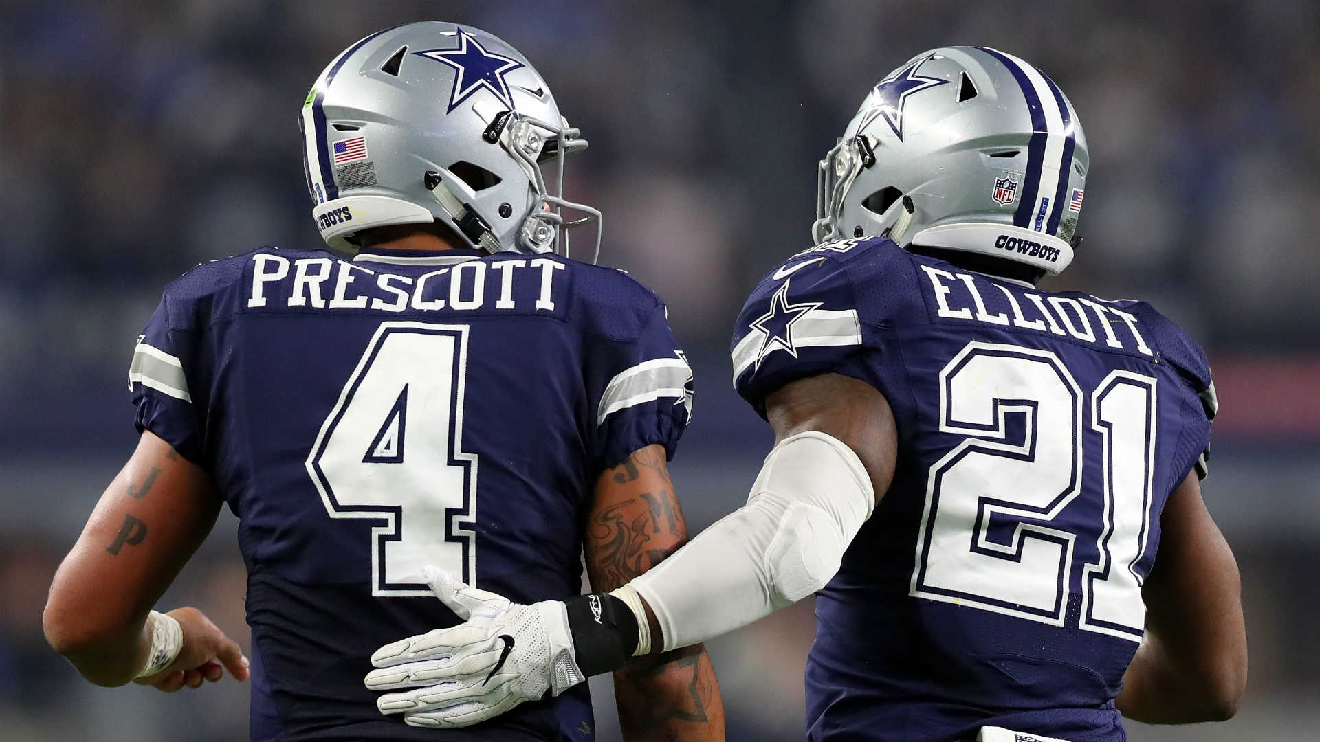Dak Prescott Ezekiel Elliott 112416 Getty Ftr - Dak Prescott And Ezekiel Elliott - HD Wallpaper 