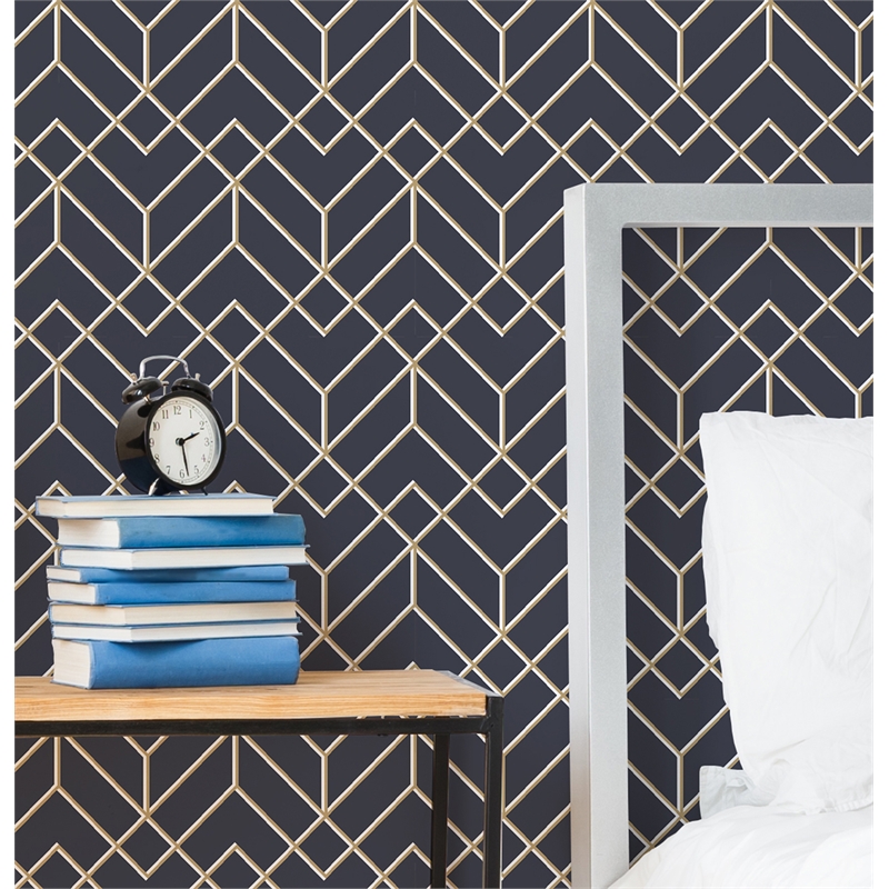 Navy And Gold - HD Wallpaper 