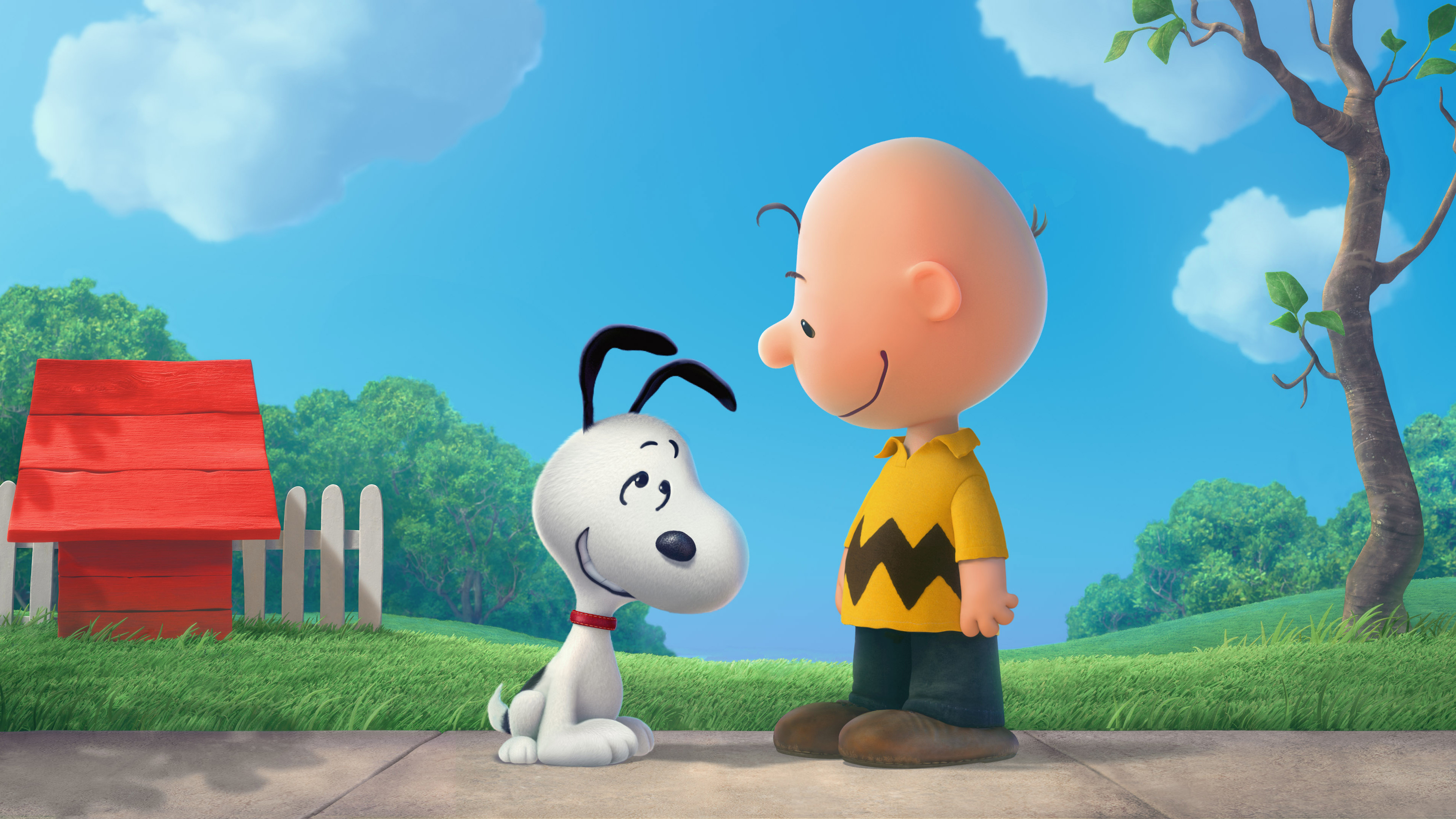 Snoopy And Charlie Brown The Peanuts Movie - HD Wallpaper 