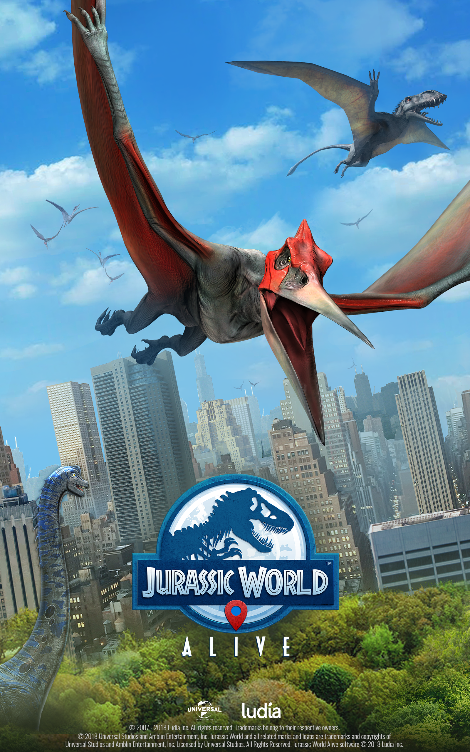 Jurassic World Alive Pteranodon - HD Wallpaper 