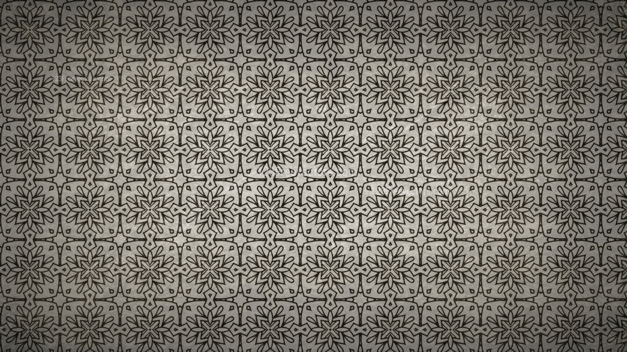 Dark Brown Vintage Floral Pattern Wallpaper - Ponto Oitinho Graficos - HD Wallpaper 