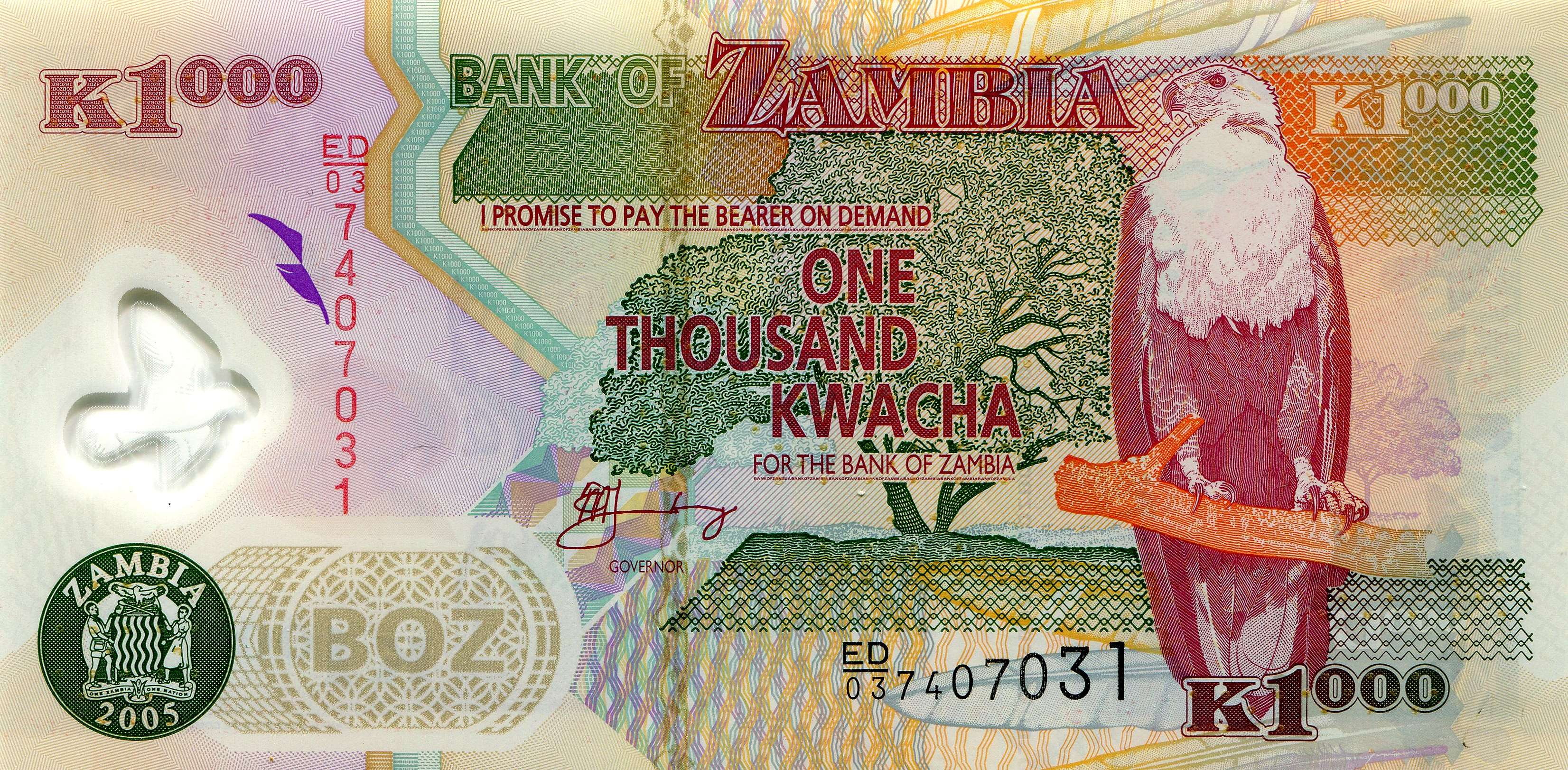 Zambian 1000 Kwacha Note - HD Wallpaper 