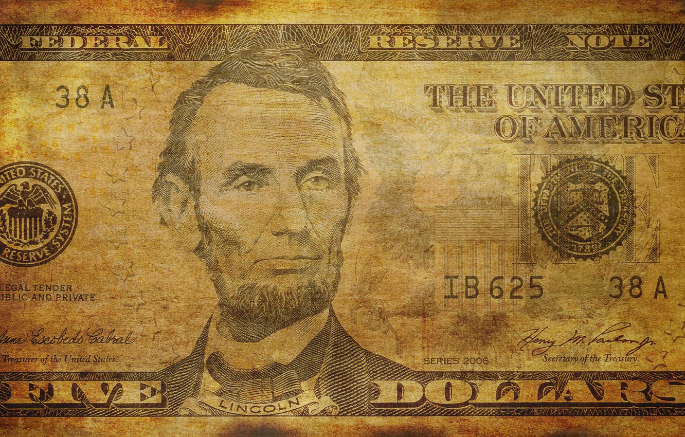 Photo Wallpaper Money, Dollar, Bill - 5 Dollar Bill - HD Wallpaper 