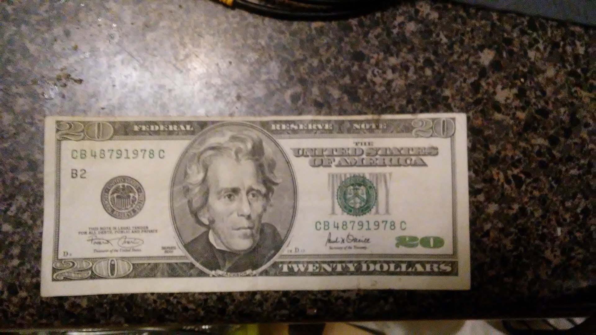 Old Twenty Dollar Bill 1993