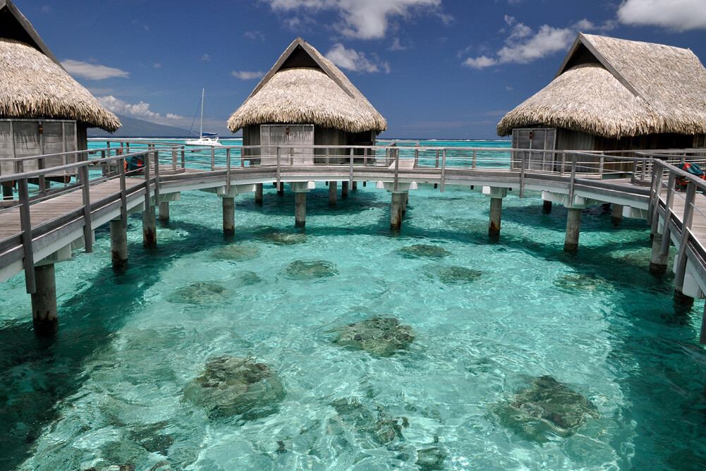 Livingwalls Photo Wallpaper Tahiti Dd100116 - Seaside Resort - HD Wallpaper 