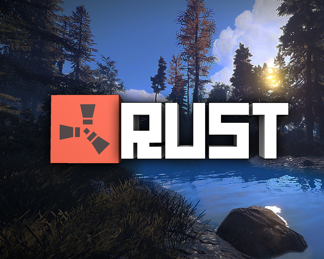 A Rust Wallpaper I Made - Rust Game Font - HD Wallpaper 