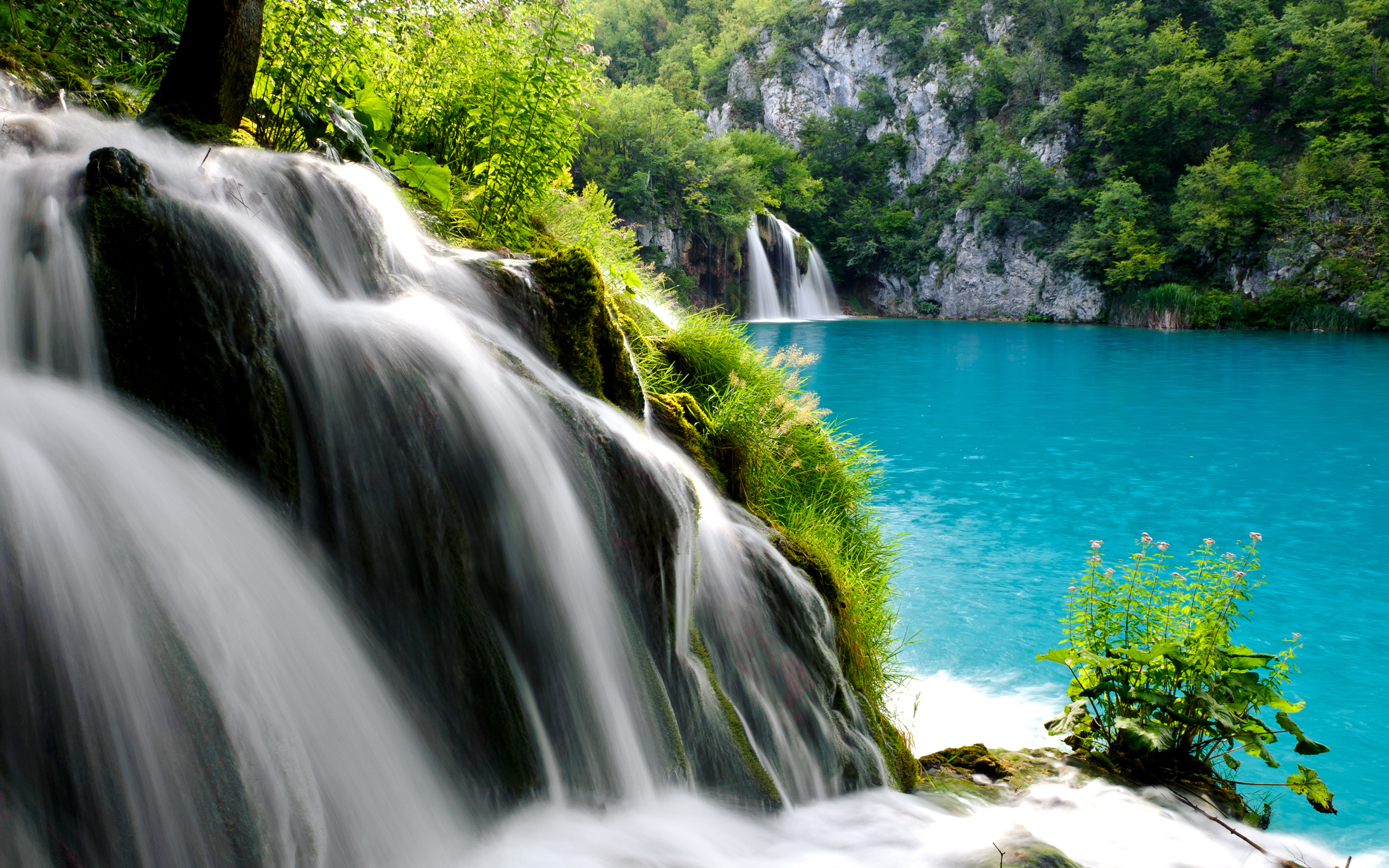 Plitvice Lakes National Park Waterfall - Plitvice Lakes Hd - HD Wallpaper 