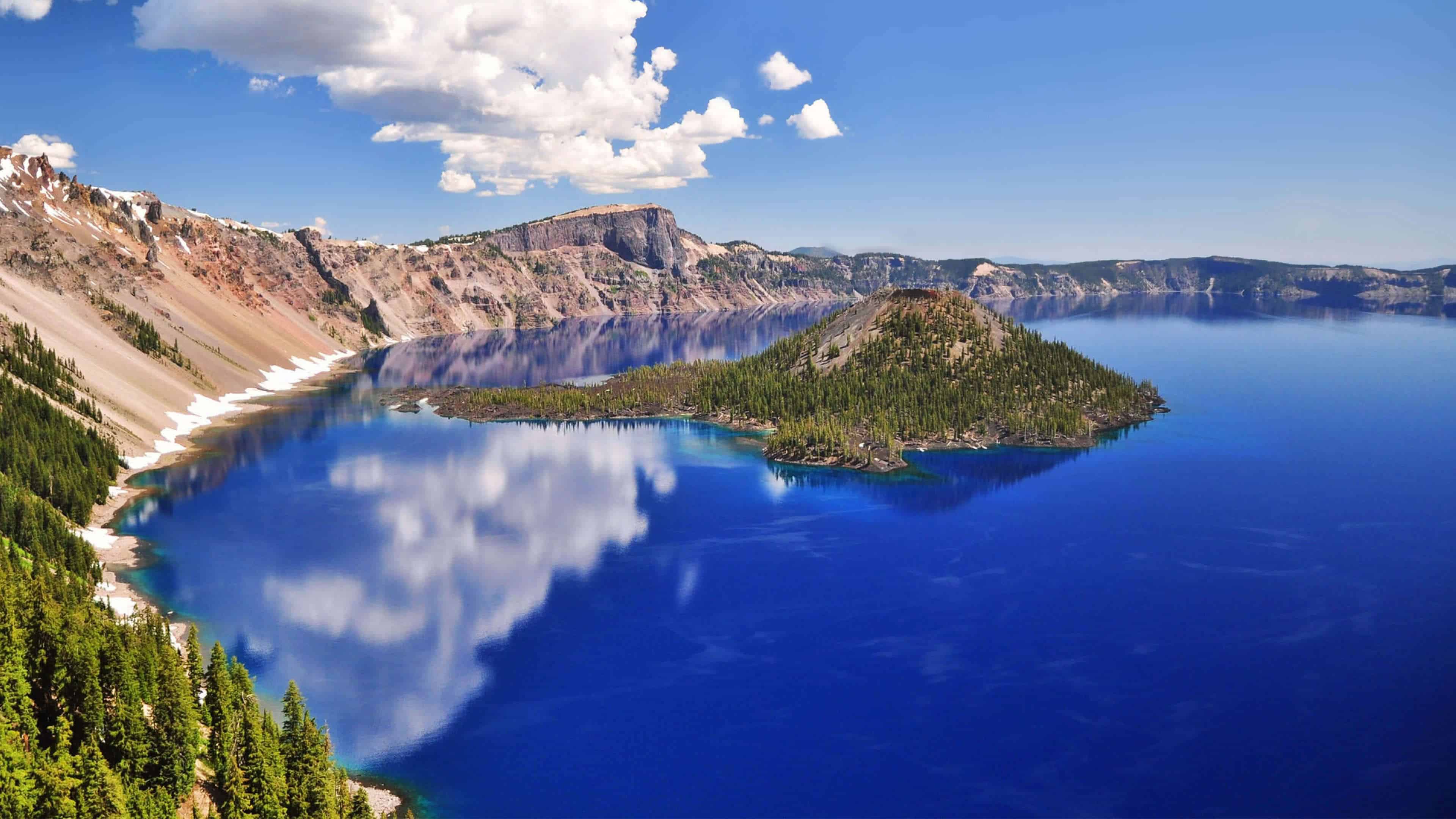 Crater Lake National Park Oregon United States 4k Wallpaper Crater Lake 3840x2160 Wallpaper Teahub Io