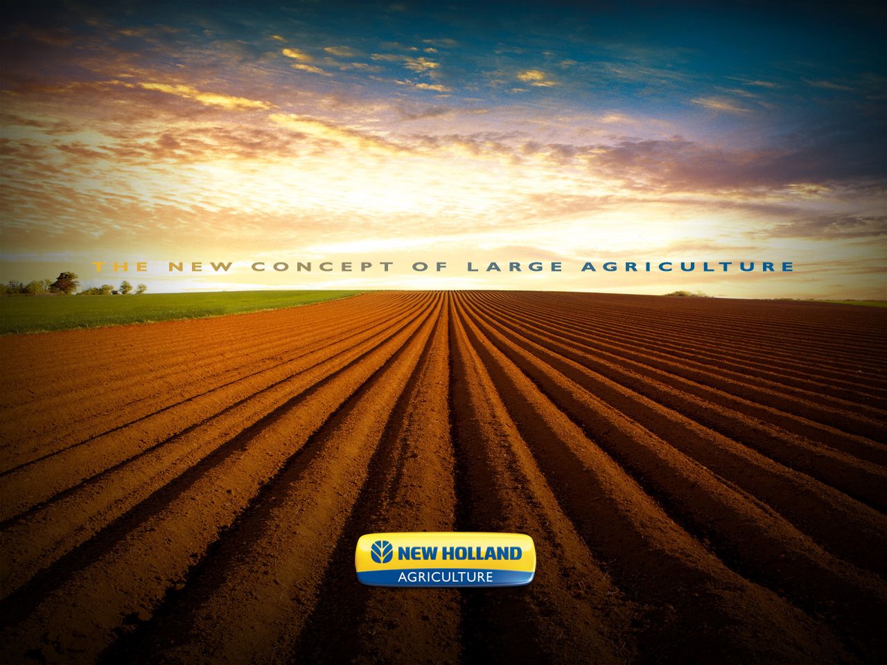 New Holland Tractor Background - HD Wallpaper 