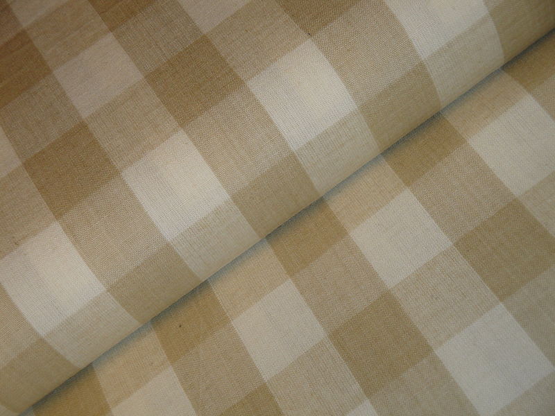 Buffalo Check Fabric Cream And Tan - HD Wallpaper 