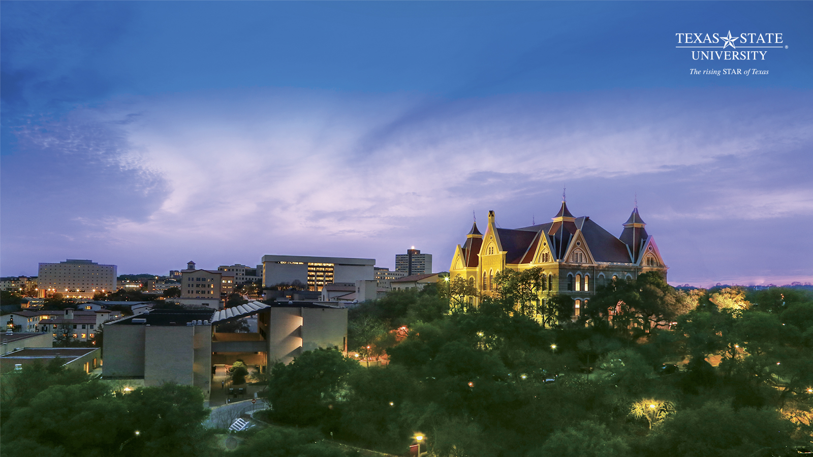 Old Main Texas State Roof - HD Wallpaper 