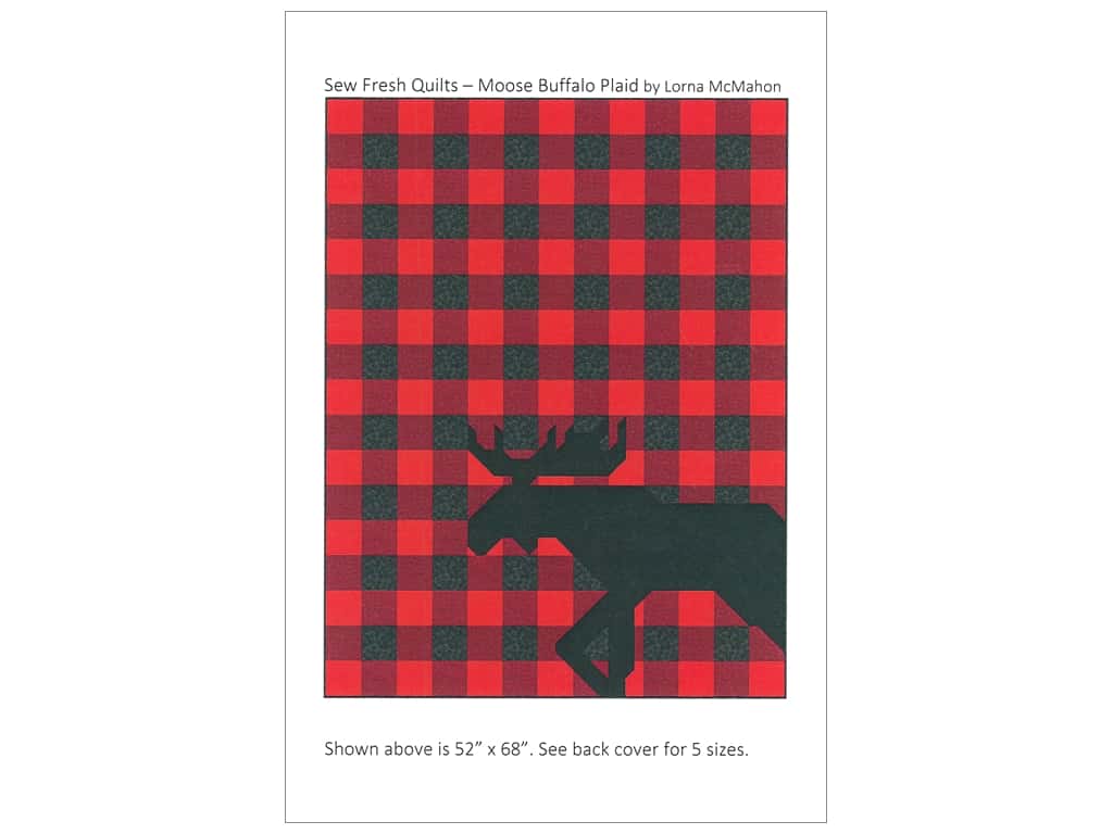 Sew Fresh Quilts Moose Buffalo Plaid Pattern - Tartan - HD Wallpaper 