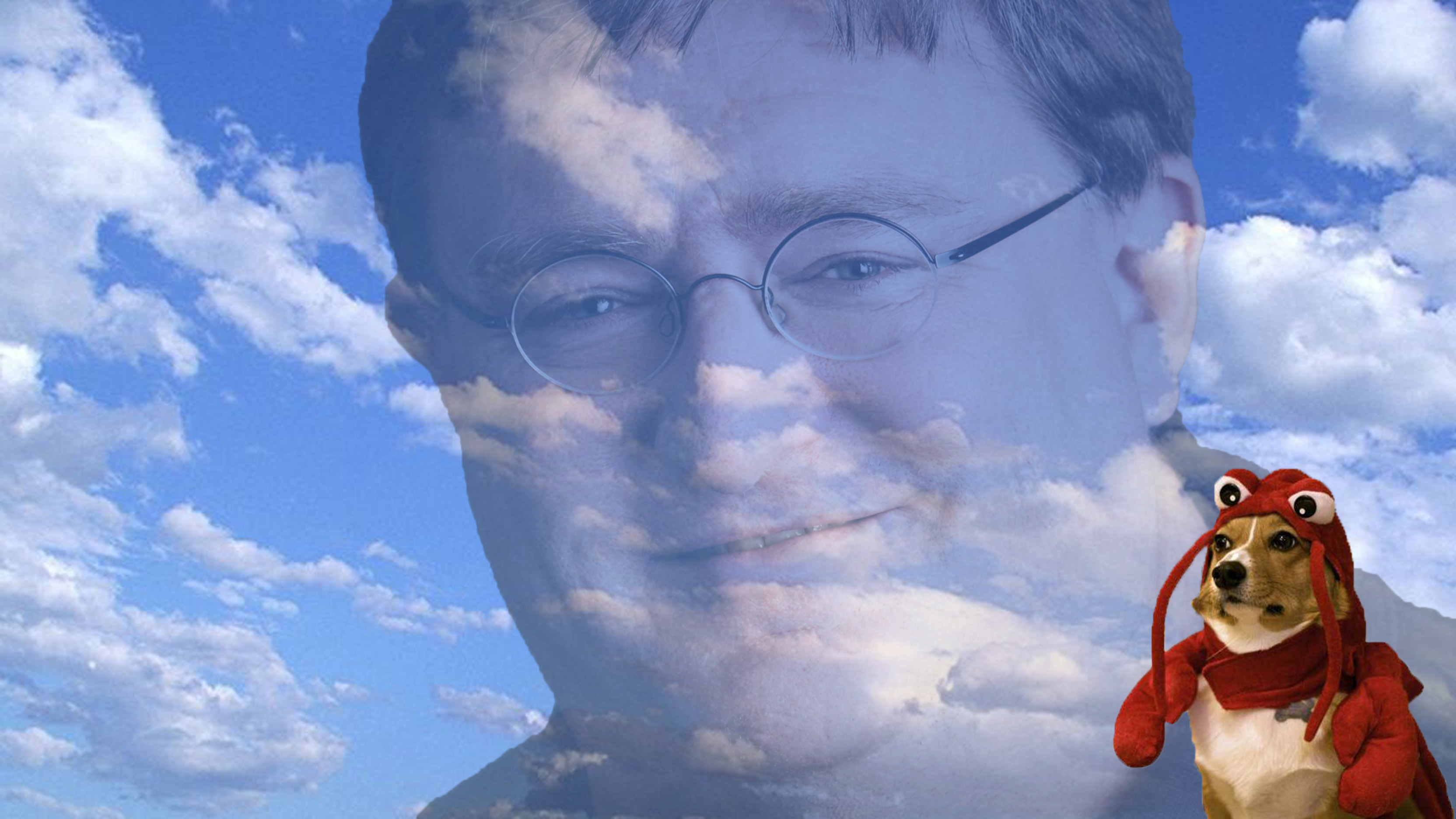 Lobster Dog And Gabe 
 Data-src - Corgi Lobster - HD Wallpaper 