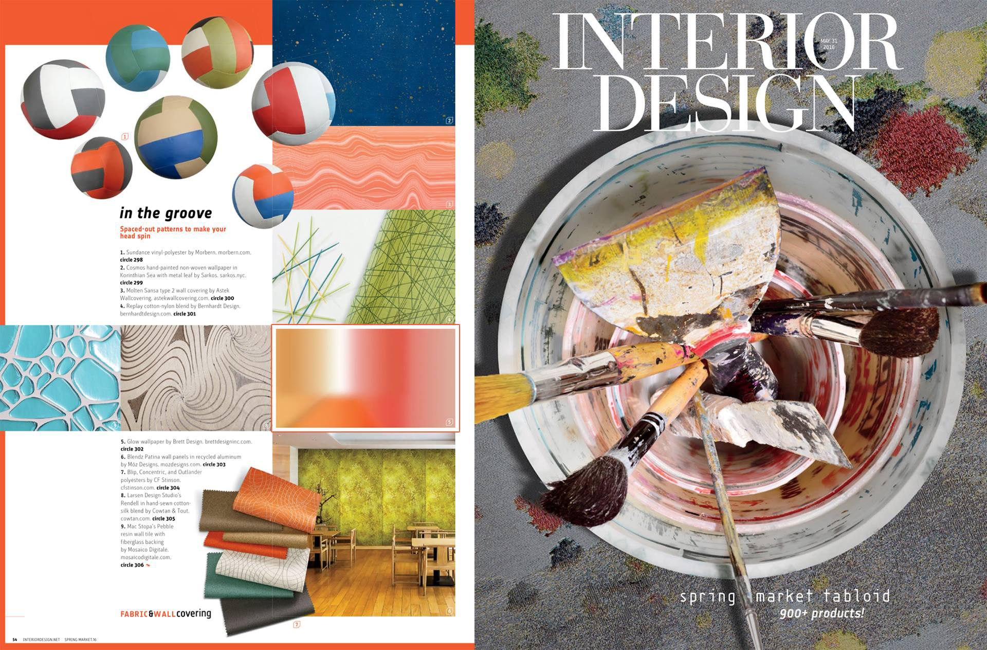 Interior Design Magazine Brett Design Luminous Ombre - Interior Magazine Design Pages - HD Wallpaper 