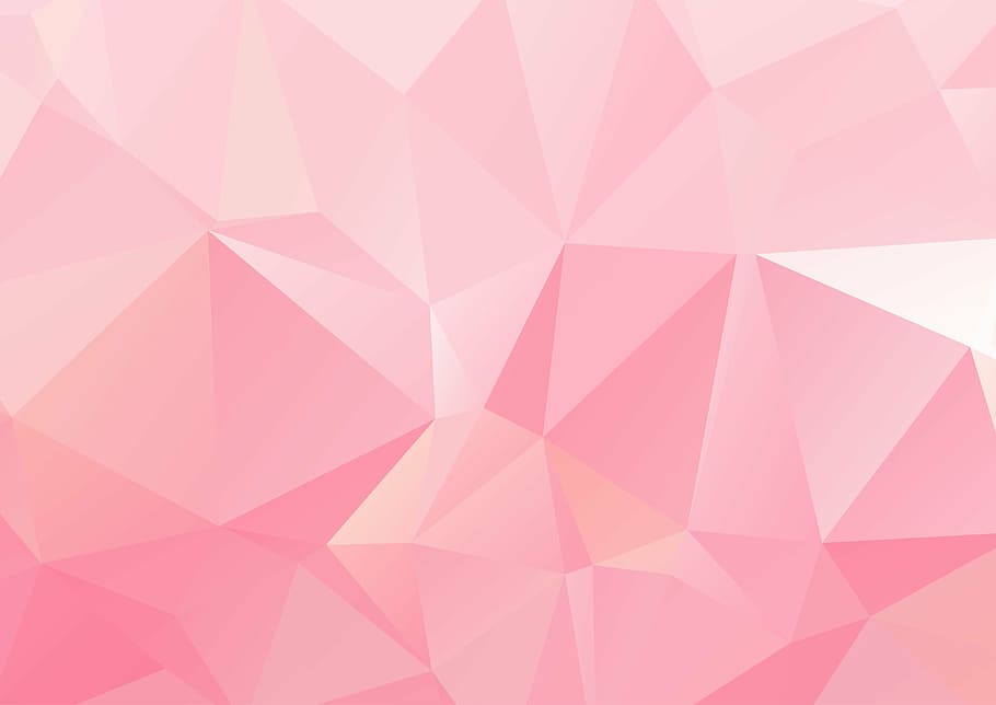 Pink Geometric Background Free - HD Wallpaper 