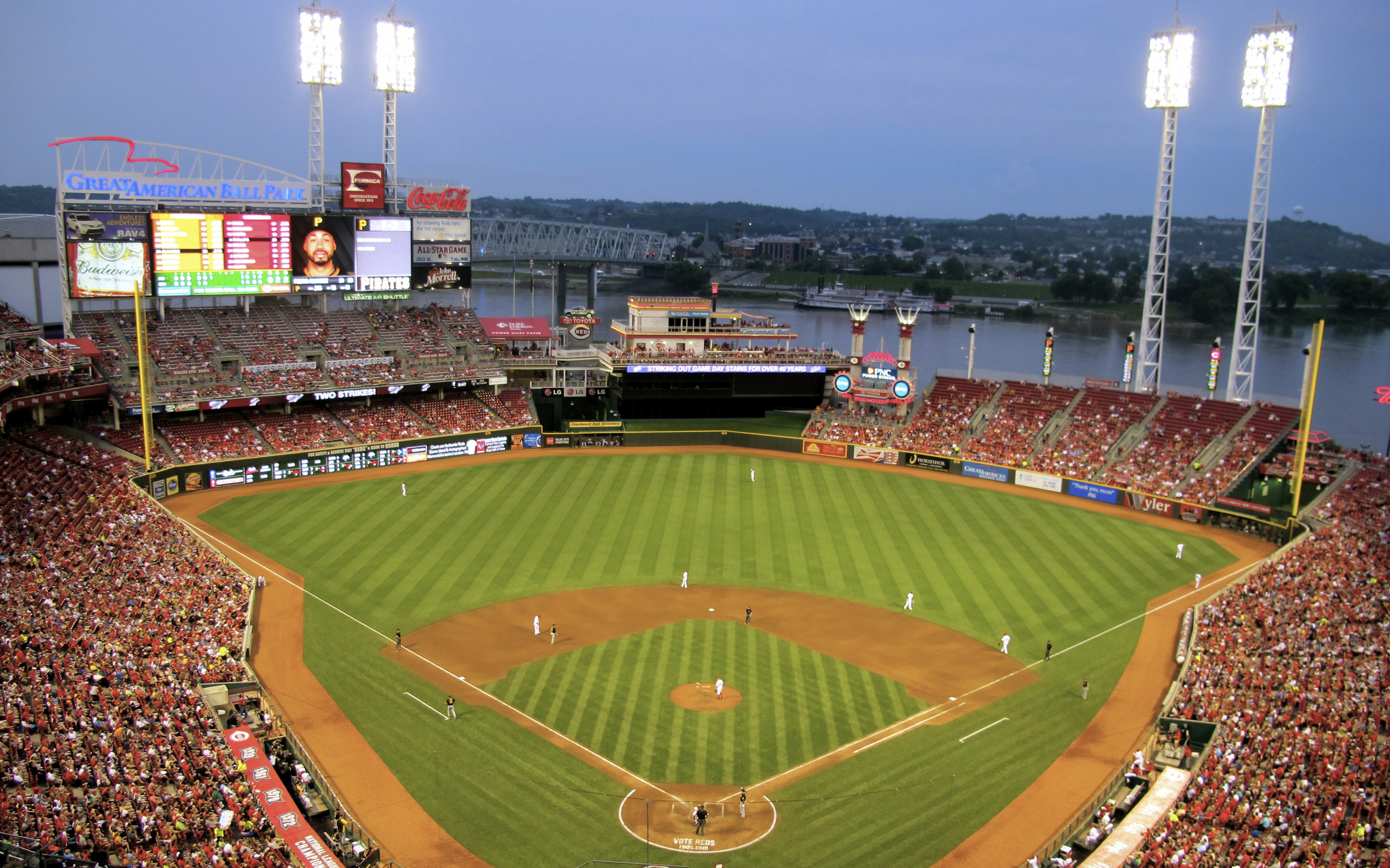 Cincinnati Reds Ballpark Great American Ball Park Cincinnati, - Great American Ballpark Iphone - HD Wallpaper 