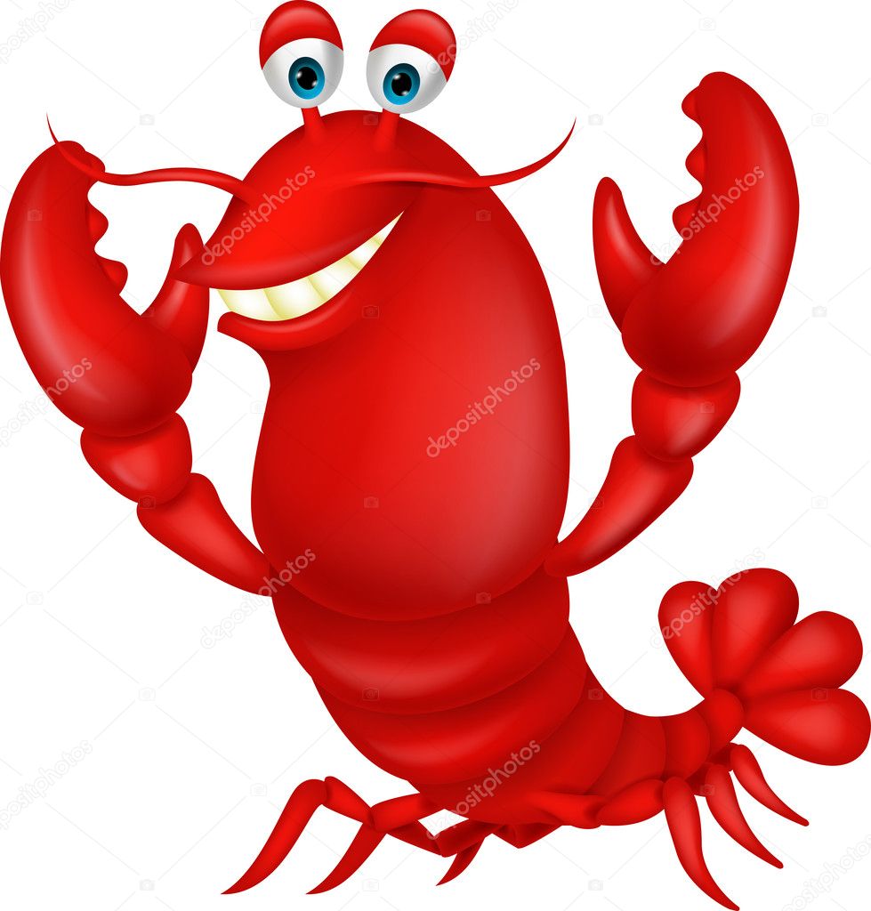 Lobster Cartoon Transparent - HD Wallpaper 