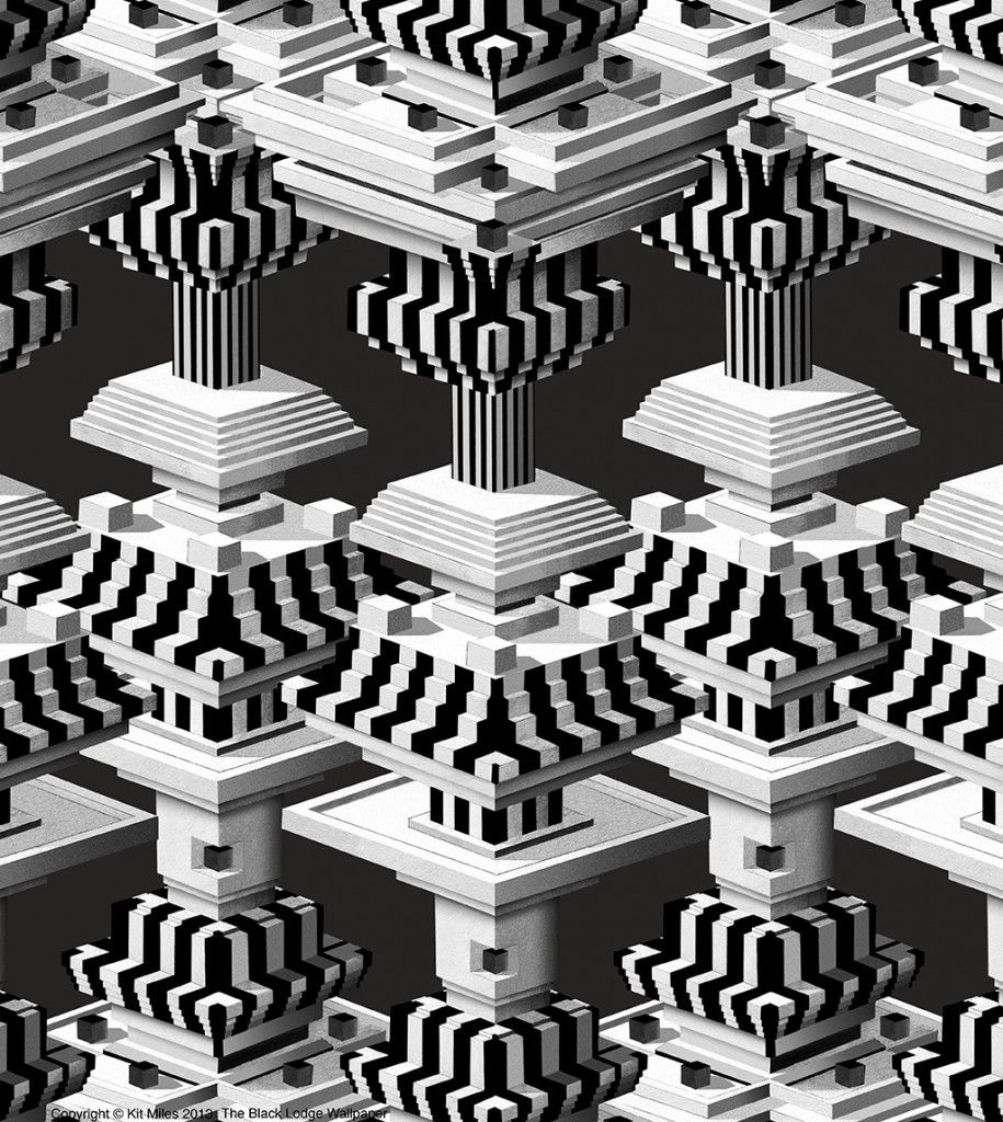 Black Lodge Wallpaper - Illustration - HD Wallpaper 