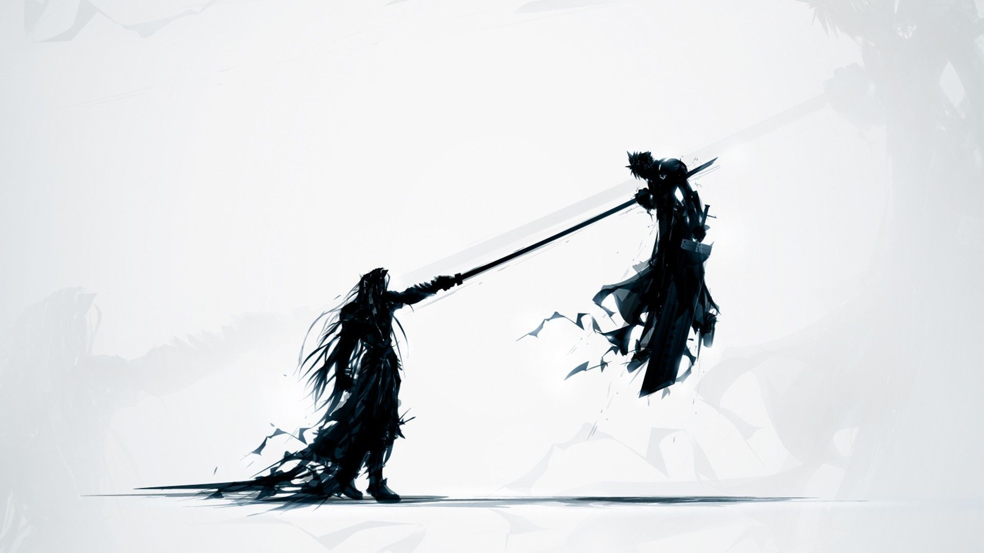 Final Fantasy Cloud And Sephiroth - HD Wallpaper 
