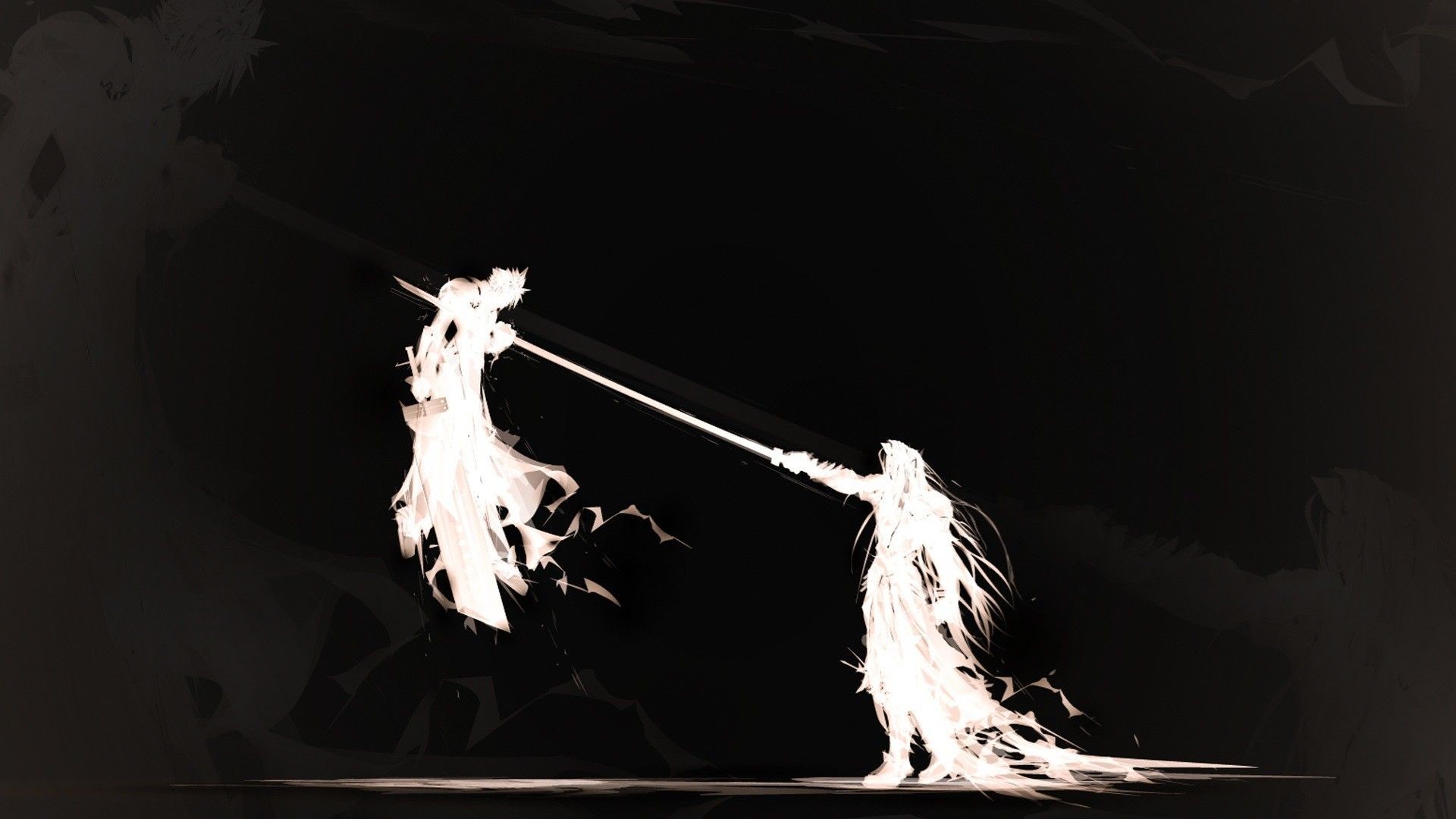 Ff Cool Wallpaper Final Fantasy Series Wallpaper 19a 1080 Black And White Anime 19x1080 Wallpaper Teahub Io
