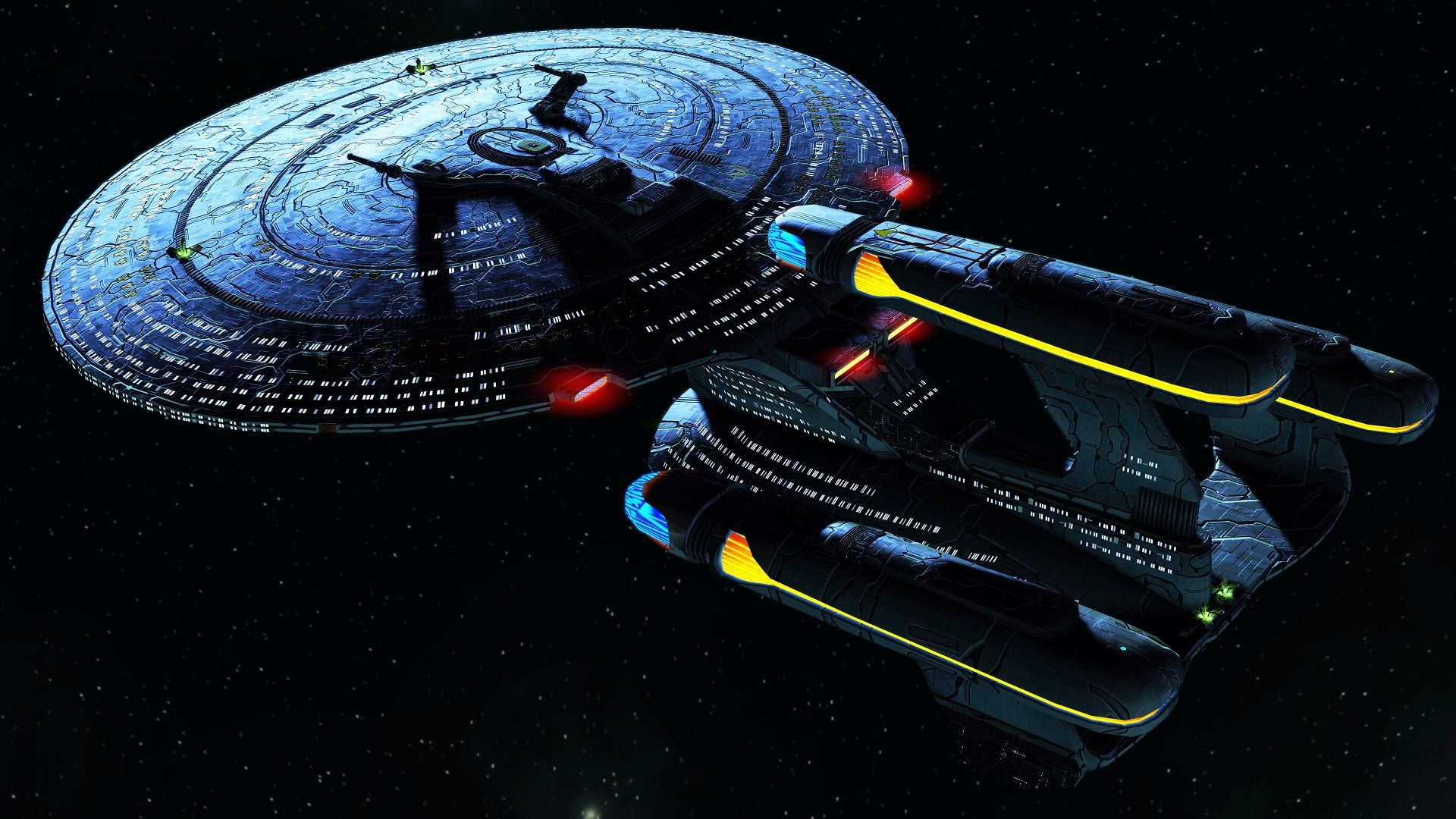 Classe Galaxy Star Trek - HD Wallpaper 