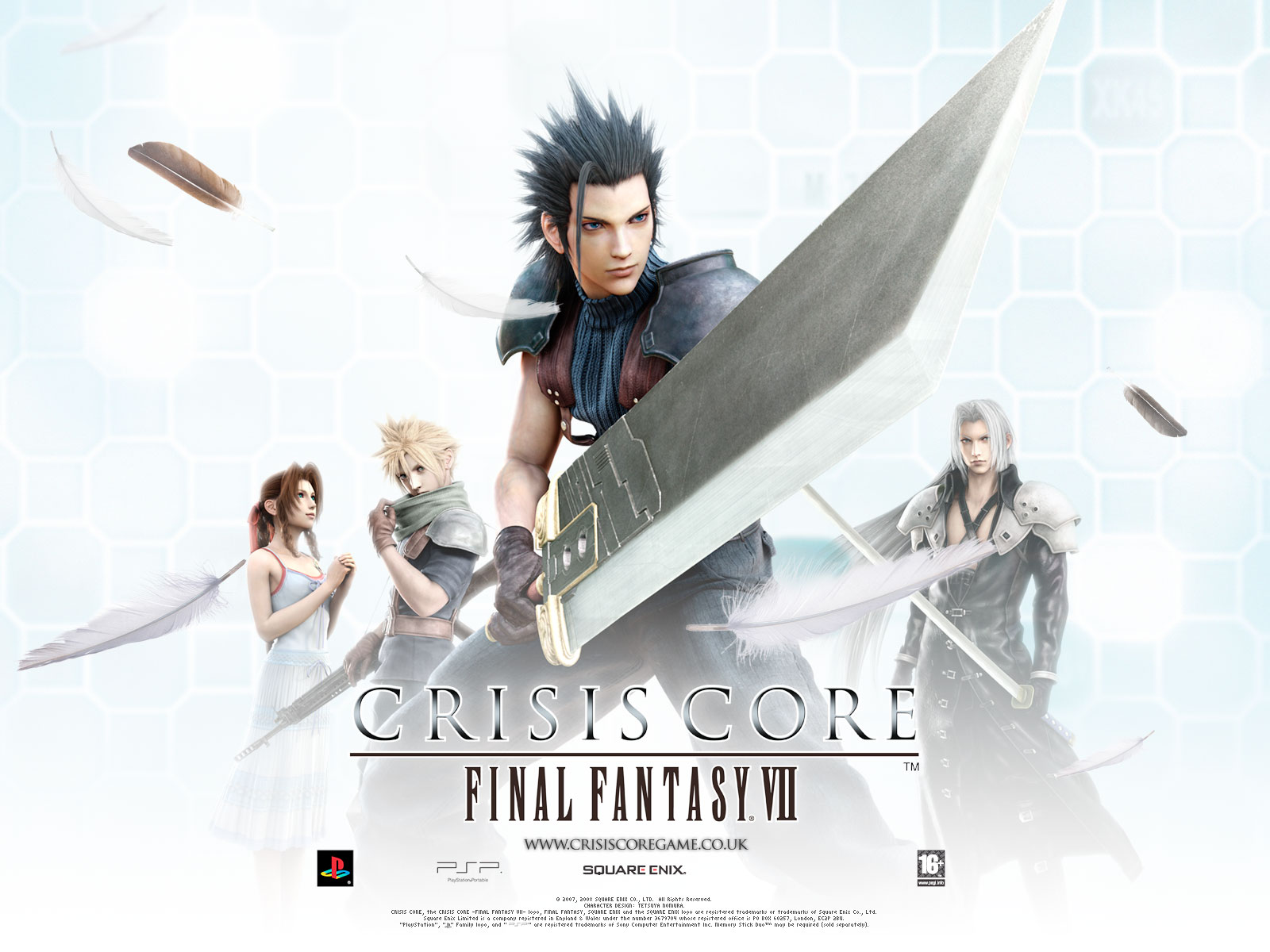 Aerith Gainsborough Cloud Strife Crisis Core Final - Final Fantasy Crisis Core - HD Wallpaper 