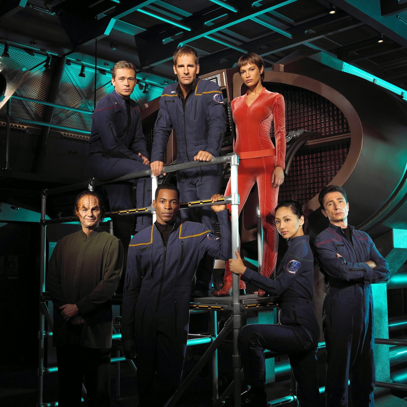 Hd Quality Wallpaper - Star Trek Enterprise Cast - HD Wallpaper 