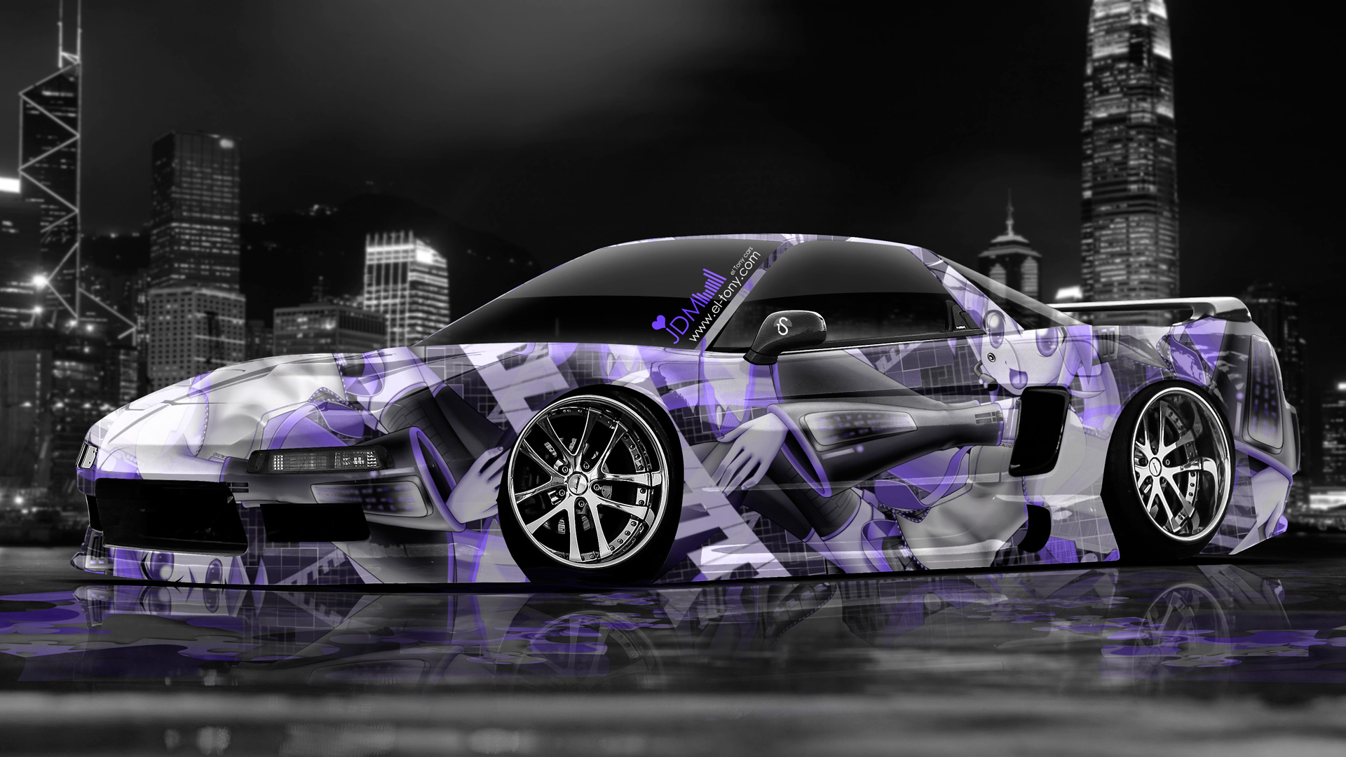 Toyota Supra Anime Jdm City Car 2013 Back Blue Neon - Japanese Domestic Market - HD Wallpaper 