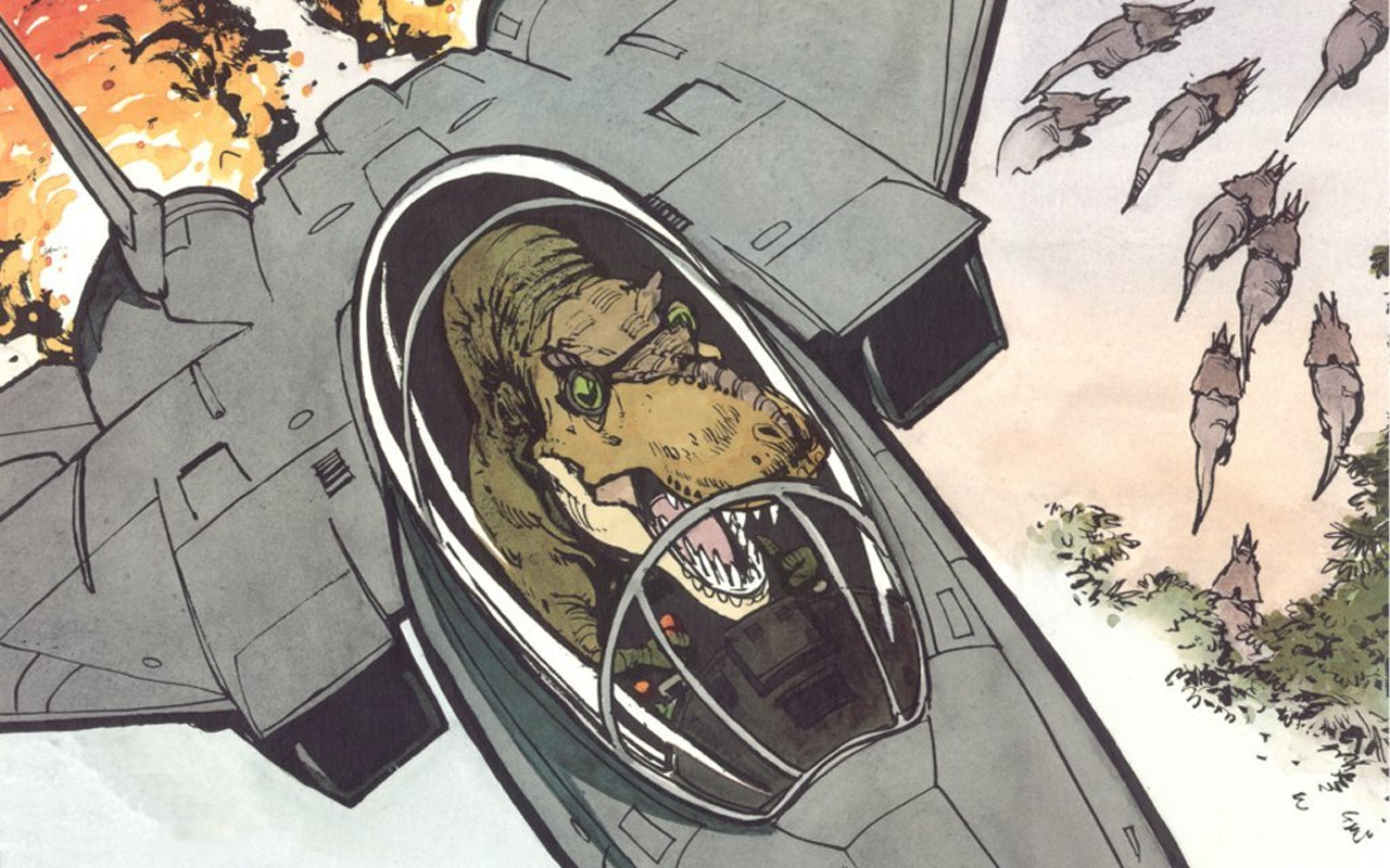 Calvin Hobbes Wallpaper - Calvin And Hobbes T Rex - HD Wallpaper 