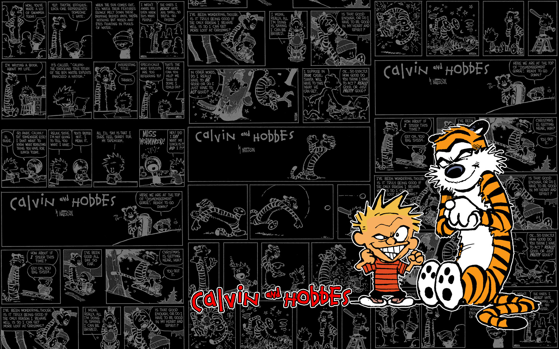 Backgrounds Calvin And Hobbes - HD Wallpaper 