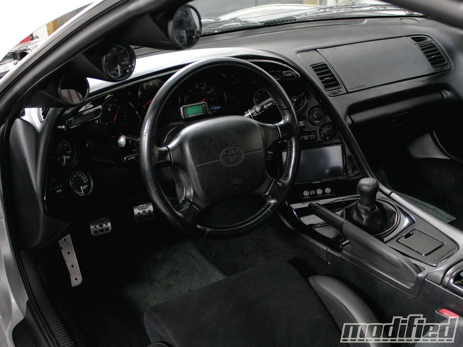 Toyota Supra Interior Black - HD Wallpaper 