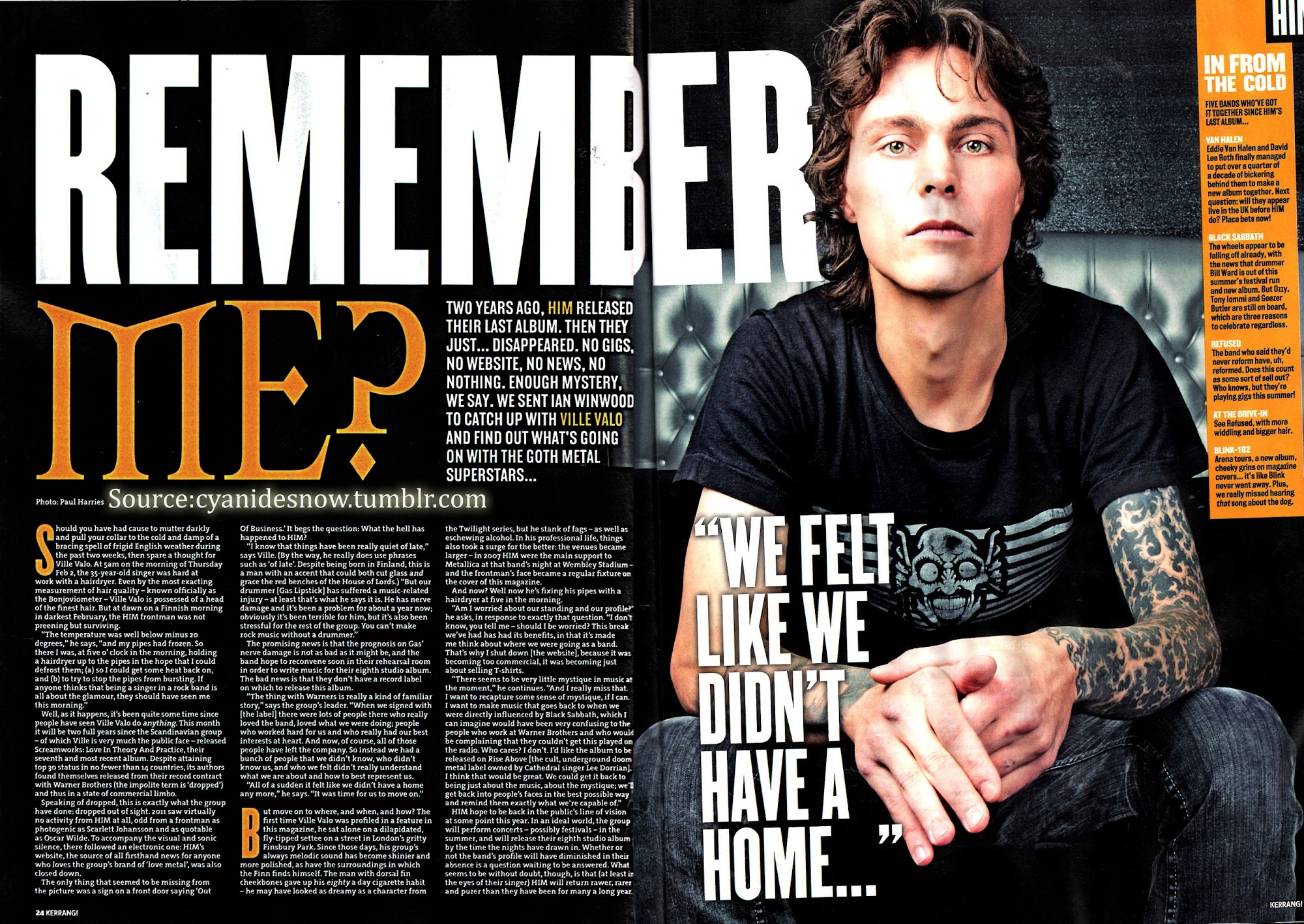 Ville Valo Girlfriend 2010 - 2000x1417 Wallpaper - teahub.io