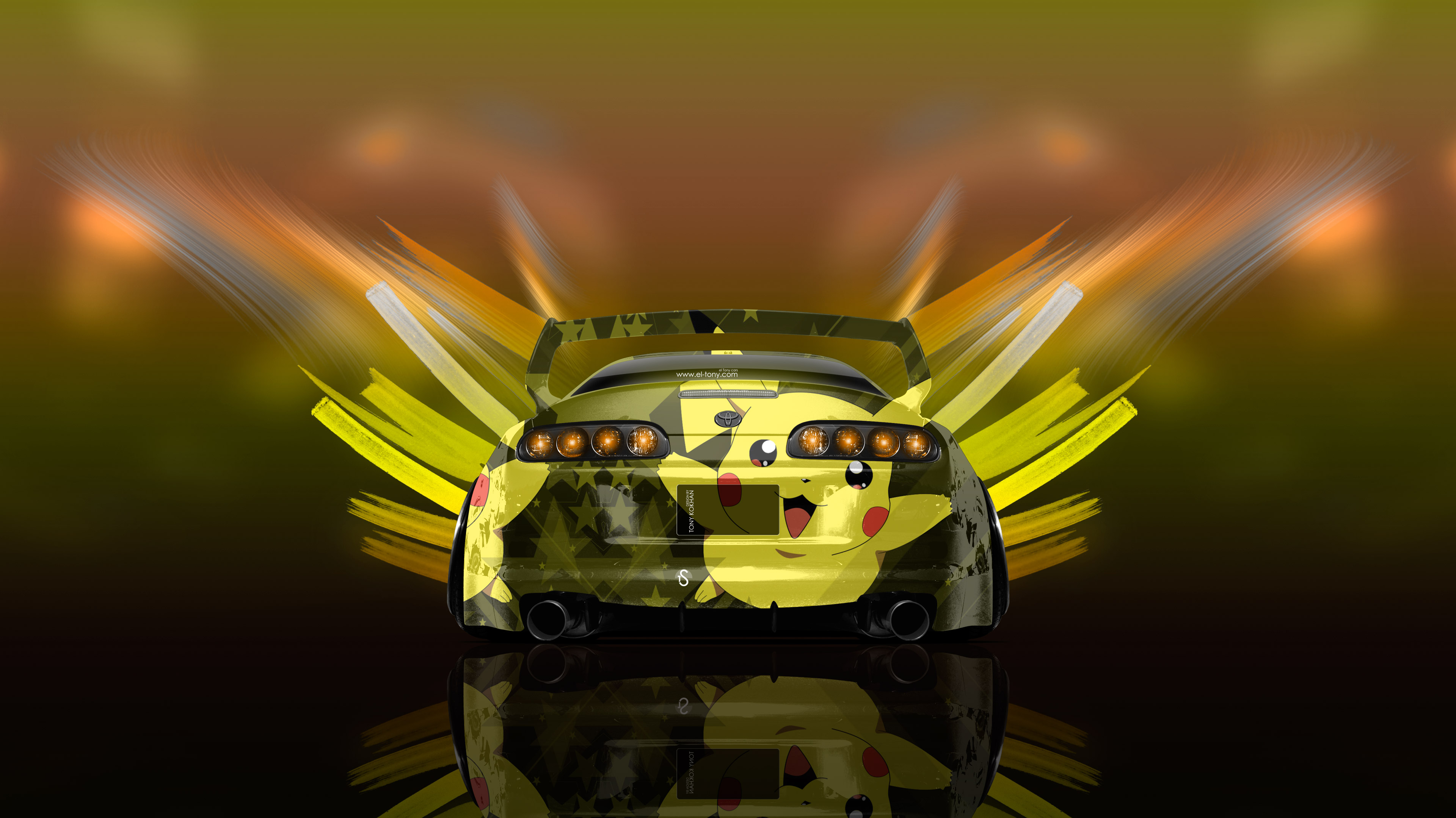 Toyota Supra Pikachu - HD Wallpaper 