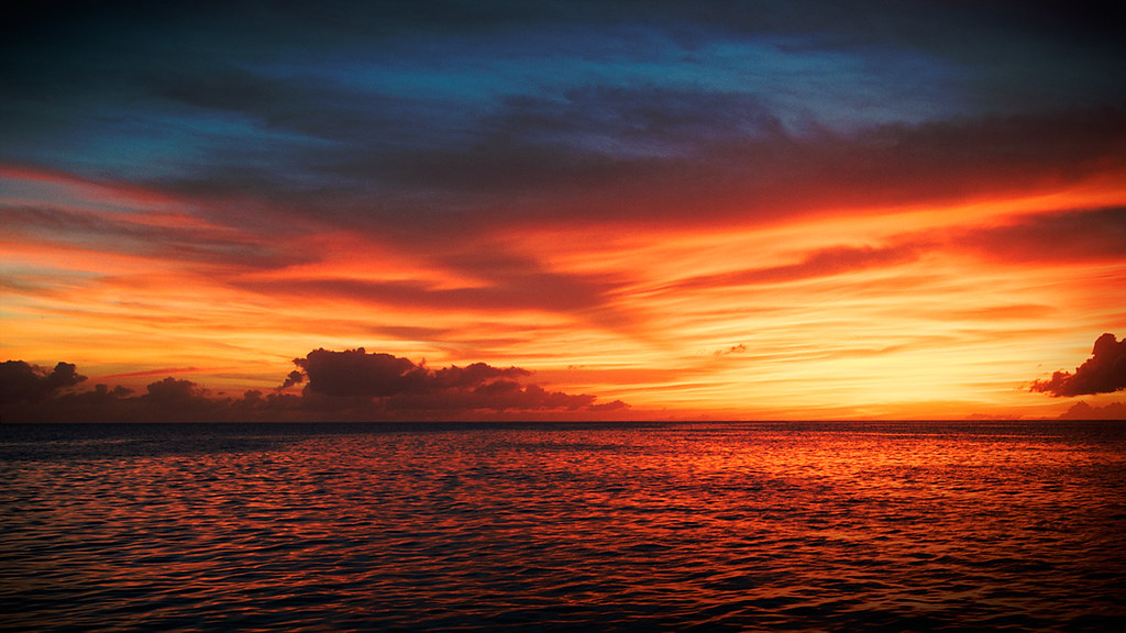 Caribbean Sunsets - HD Wallpaper 