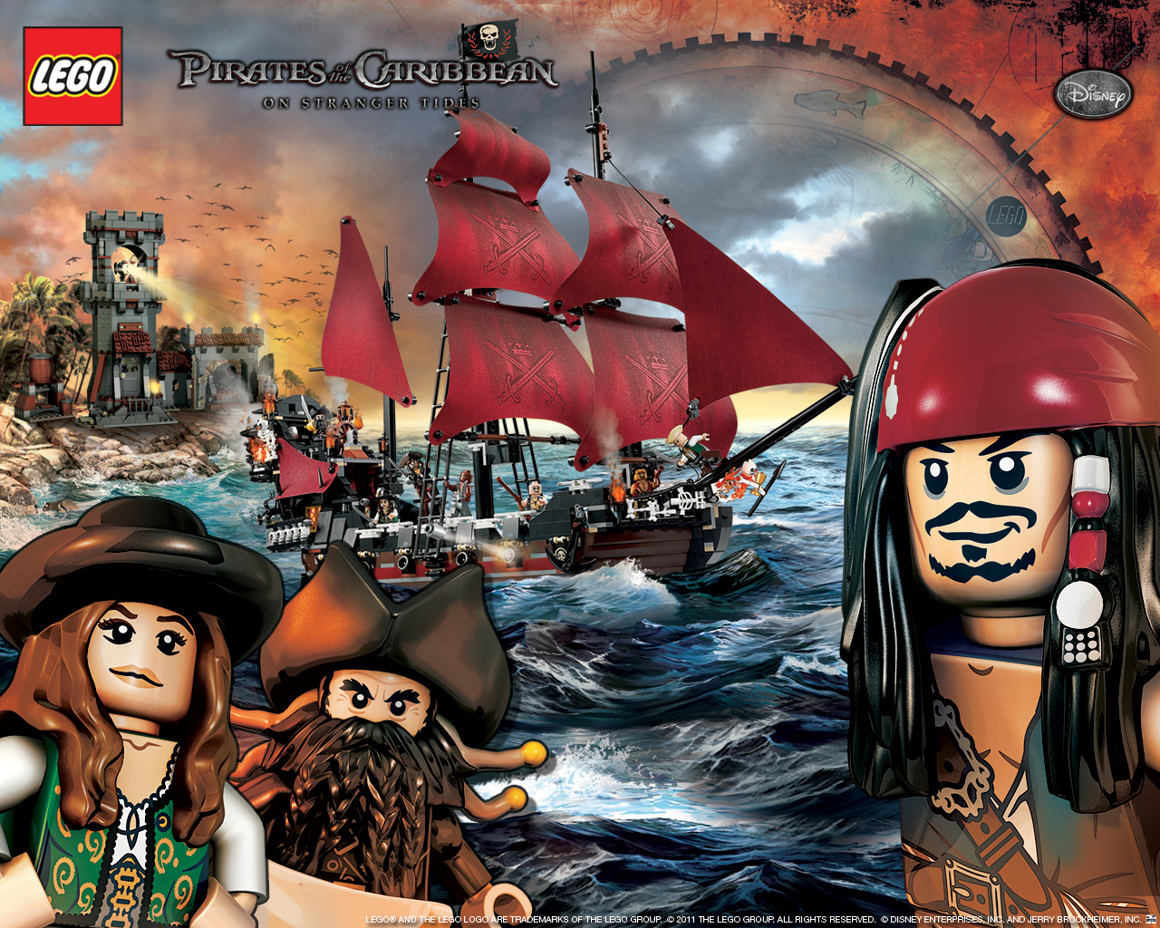 Lego Pirates Of Caribbean Wallpaper - Lego Pirate Of Caribbean - HD Wallpaper 