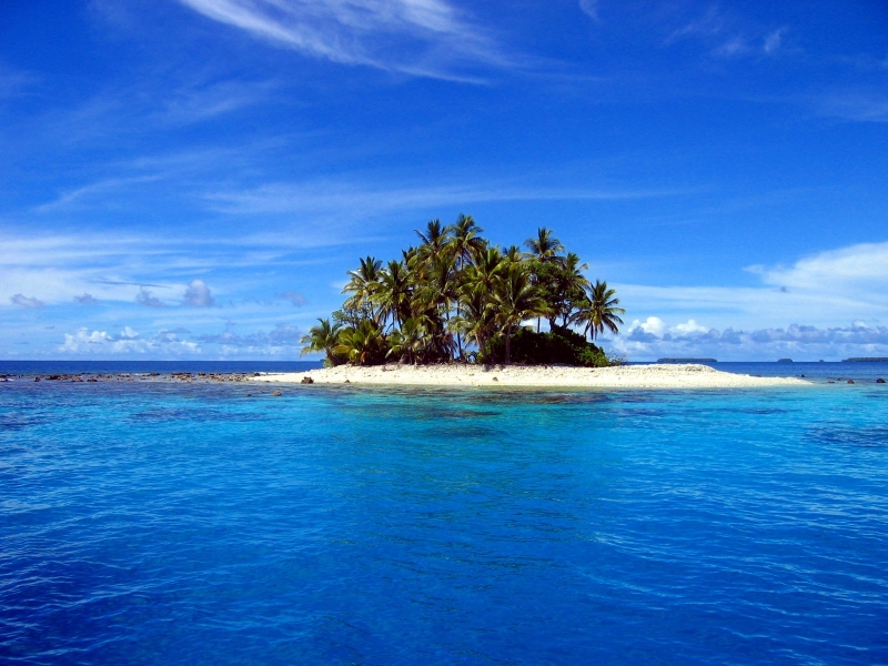 Tiny Tropical Island - Papel De Parede Bahamas - HD Wallpaper 