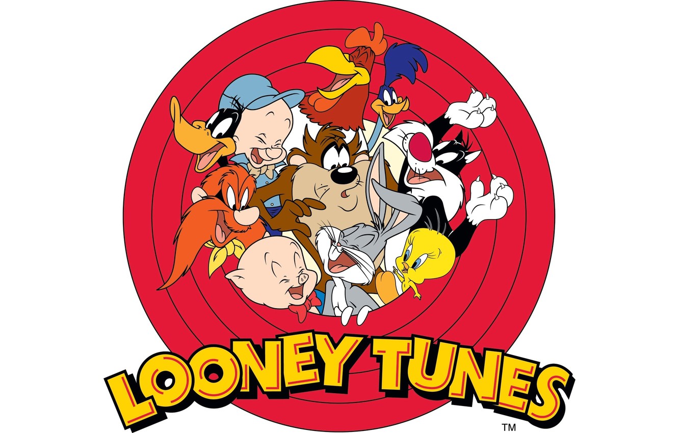 Photo Wallpaper Porky Pig, Unmanaged Sam, Daffy Duck, - Looney Tunes - HD Wallpaper 