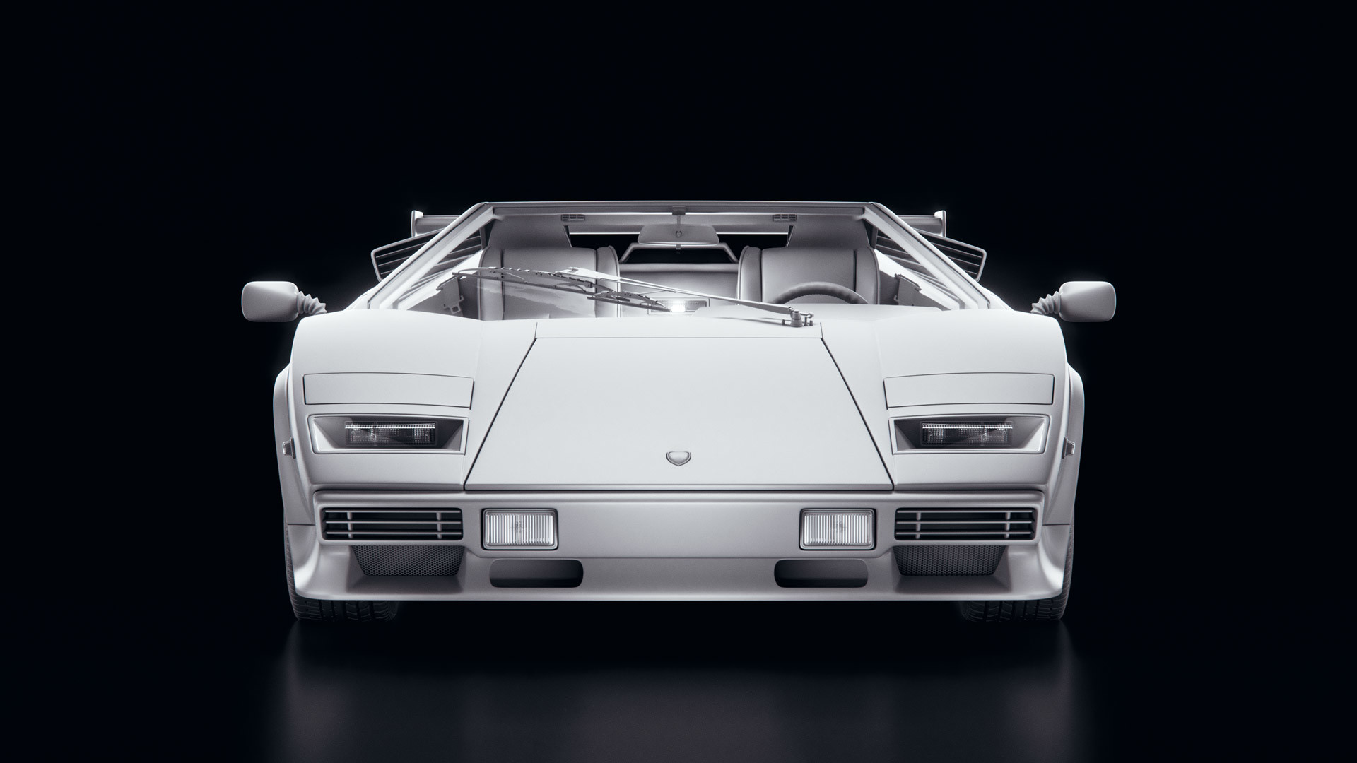 Lamborghini Countach Sci Fi - HD Wallpaper 