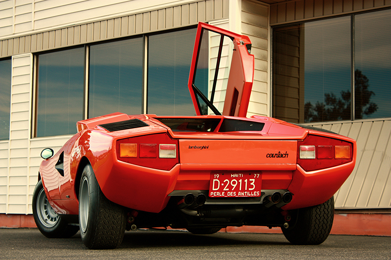 Lamborghini Countach Lp400 Trasera - HD Wallpaper 
