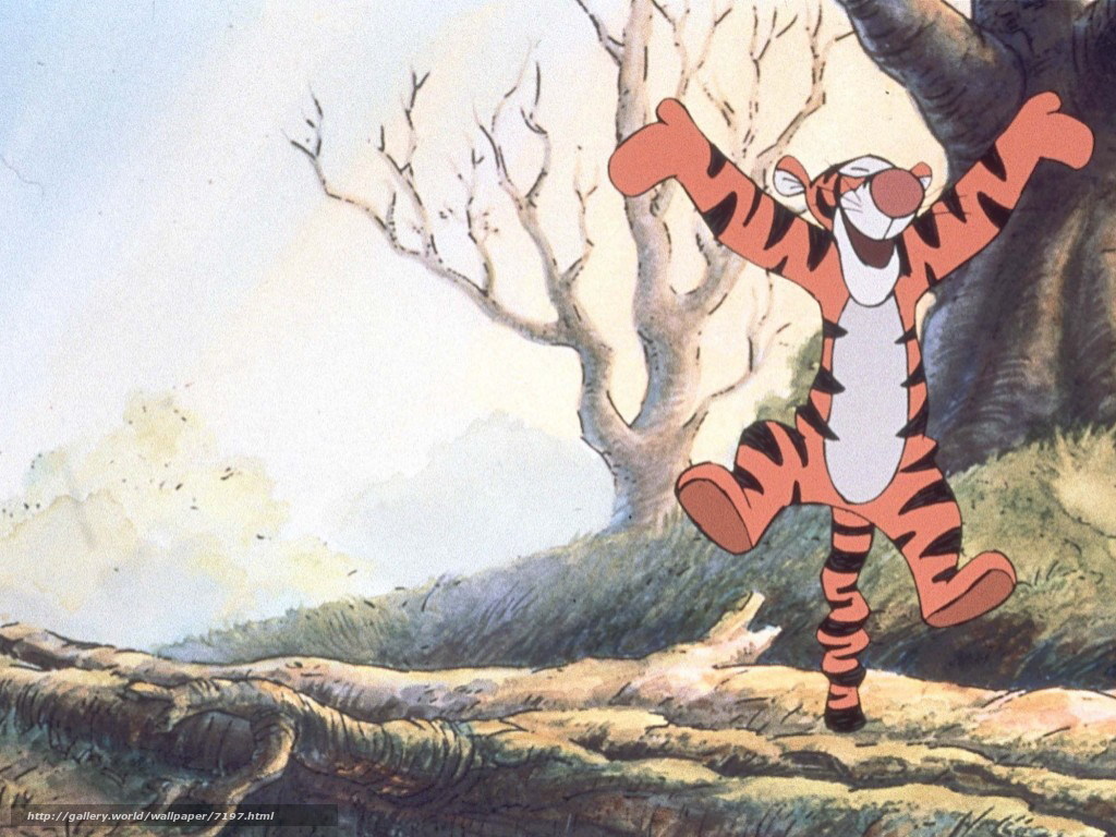 Download Wallpaper The Adventures Of Tigger, The Tigger - Tigger Bouncing On Tail - HD Wallpaper 