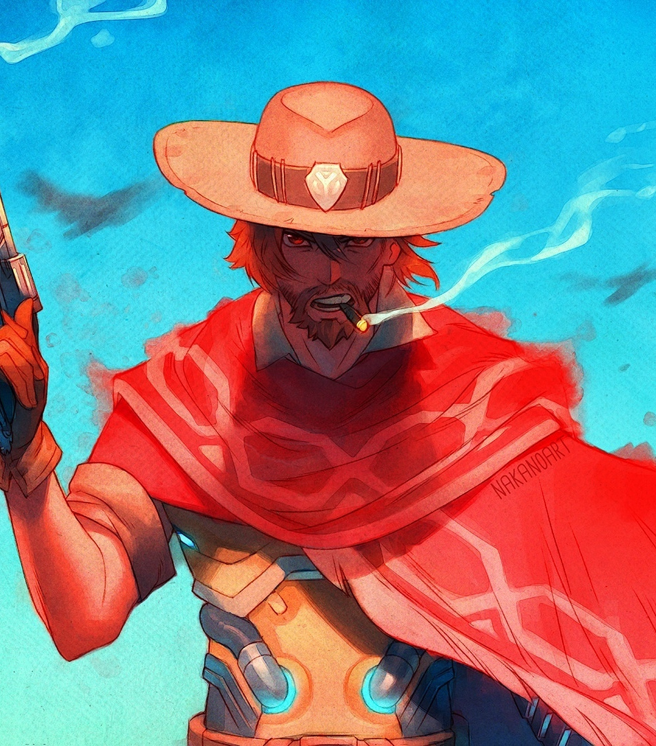 Overwatch, Mccree, Game, Cowboy, Wallpaper - Mccree Art - HD Wallpaper 