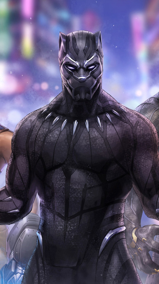 Black Panther 2018 Marvel Future Fight - 540x960 Wallpaper 