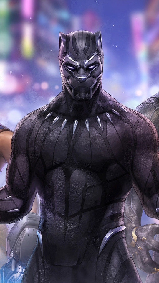 Black Panther 2018 Marvel Future Fight - HD Wallpaper 