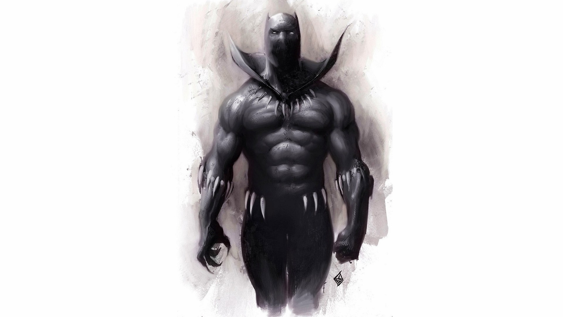 Black Panther Sketch Drawing - HD Wallpaper 