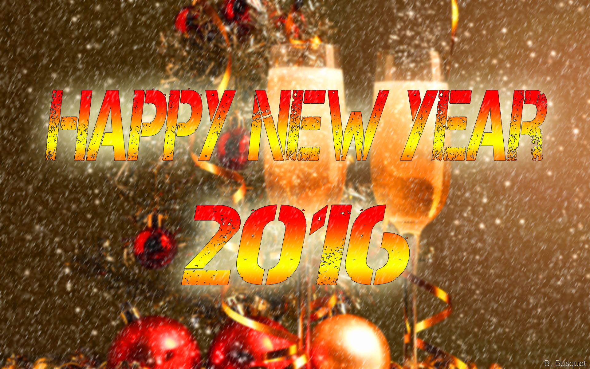 Happy New Year Wallpapers - Poster - HD Wallpaper 