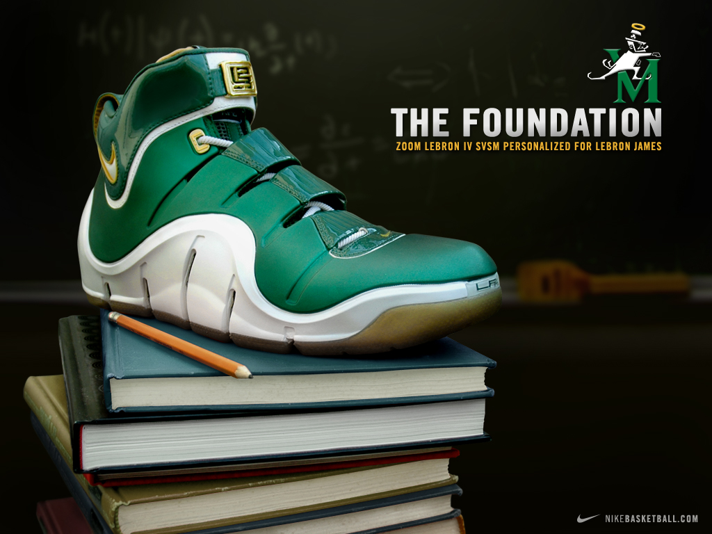 Nike Zoom Lebron Iv Svsm And Wallpaper - Nike Basketball - HD Wallpaper 