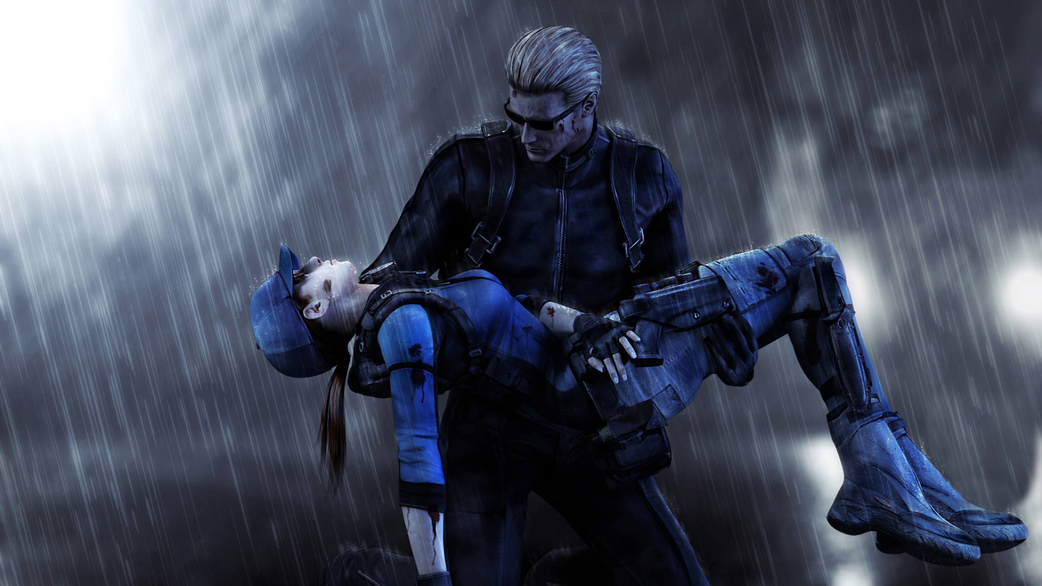 Albert Wesker Y Jill Valentine - HD Wallpaper 